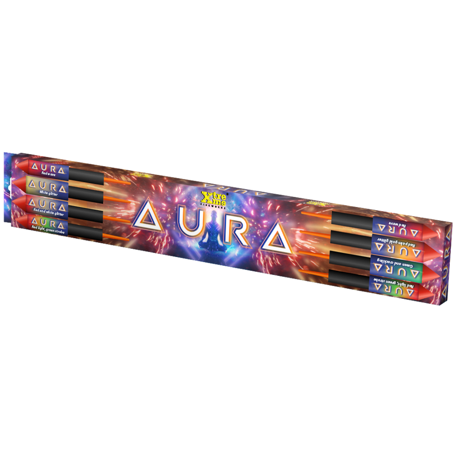 AURA 8 (4x25 mm, 4x27mm) tűzijáték termék